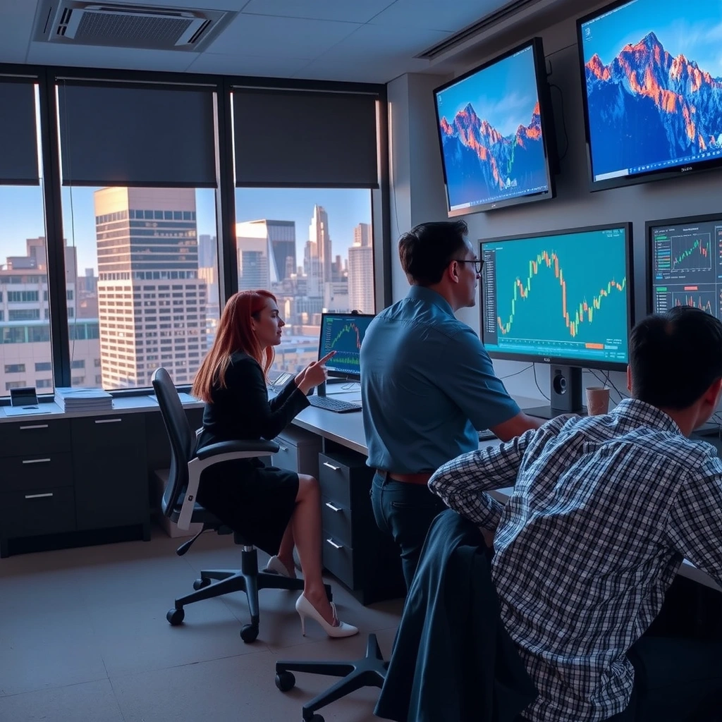 Equipo Tolotorg Studios trabajando en oficina moderna